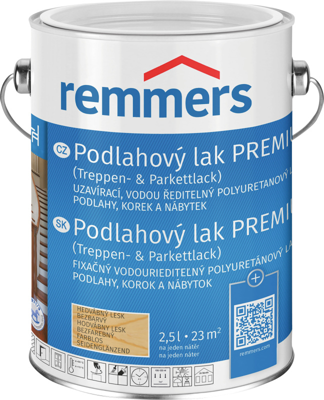 Lak podlahový Remmers Premium bezbarvý 2391 matný, 2,5 l