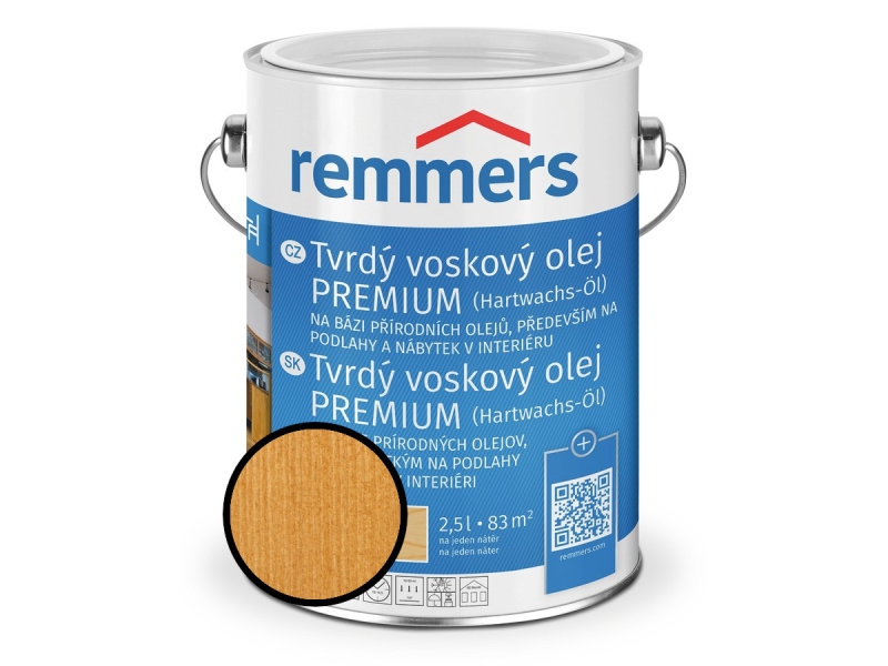 Olej tvrdý voskový Remmers Premium 1354 pinie 0,75 l