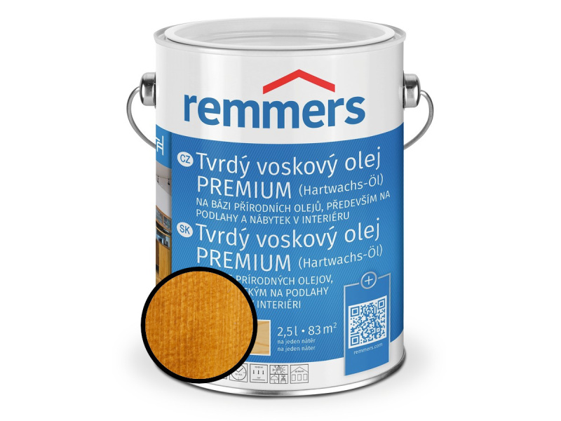Olej tvrdý voskový Remmers Premium 1353 kiefer 0,75 l
