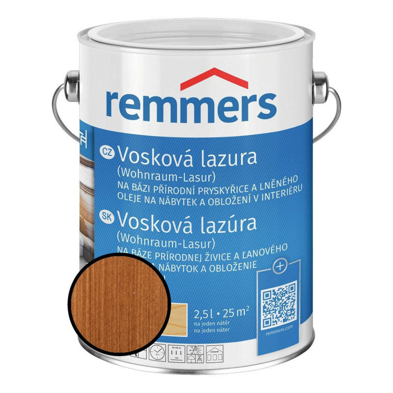 Lazura vosková Remmers třešeň, 0,75 l