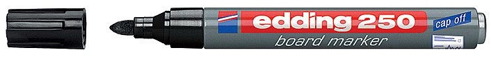 Popisovač EDDING 250 na bílé tabule, černý EDDING