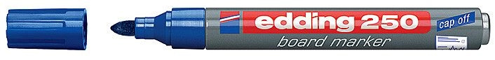 Popisovač EDDING 250 na bílé tabule, modrý EDDING