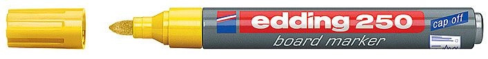 Popisovač EDDING 250 na bílé tabule, žlutý EDDING