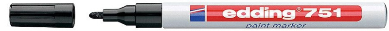Popisovač lakový Edding 751 - černý