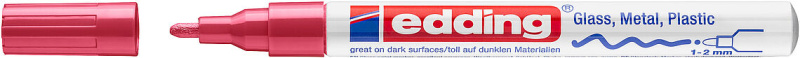 Popisovač lakový Edding 751 - červený