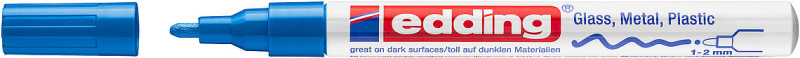 Popisovač lakový Edding 751 - modrý