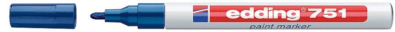 Popisovač lakový Edding 751 - modrý