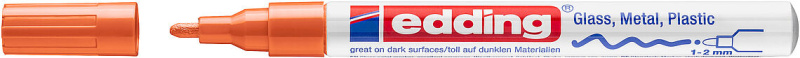 Lakový popisovač edding 751 - oranžový