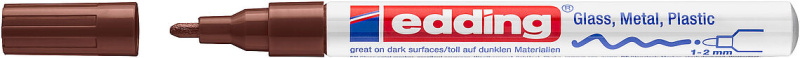 Lakový popisovač edding 751 - hnědý