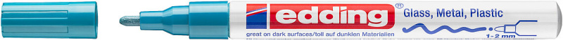 Lakový popisovač edding 751 - světle modrý