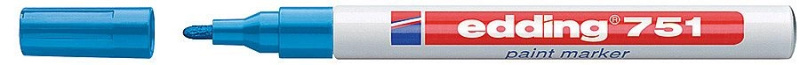 Lakový popisovač edding 751 - světle modrý