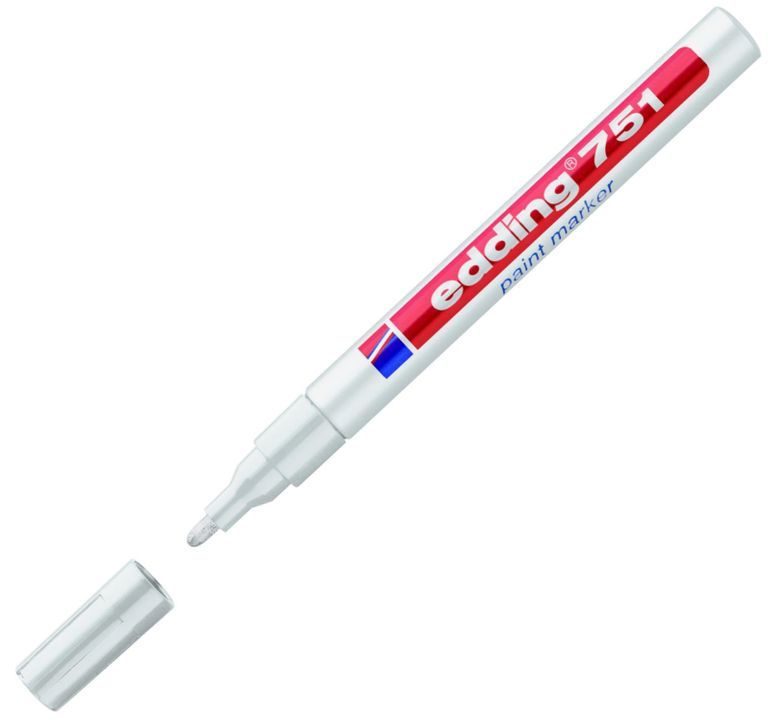 Popisovač lakový Edding 751 - bílý