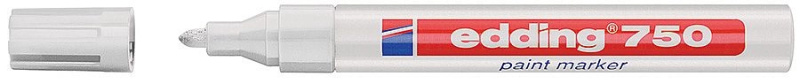 Popisovač lakový Edding 750 - bílý