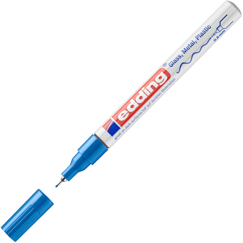Lakový popisovač Edding 780 - modrý