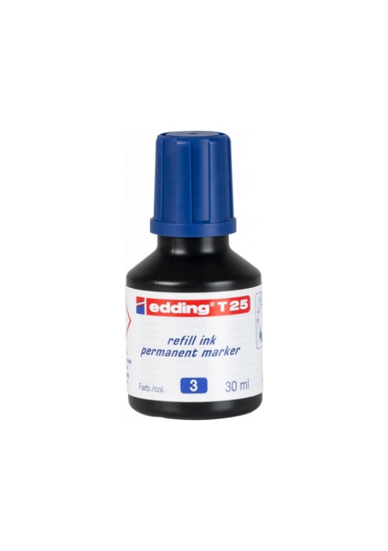 Permanentní inkoust EDDING T25, modrý EDDING