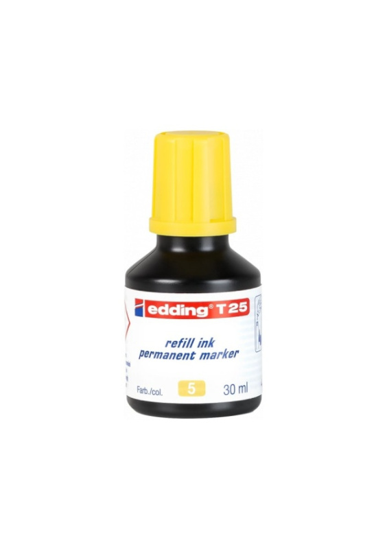 Permanentní inkoust EDDING T25, žlutý EDDING