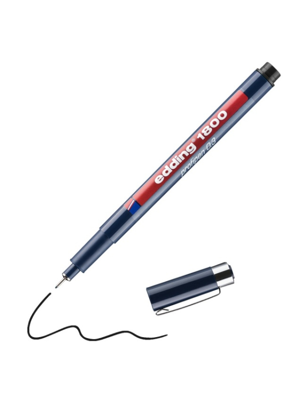 Popisovač EDDING 1800, černý, 0,3mm EDDING