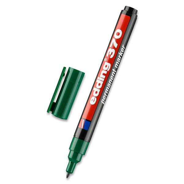 Permanentní popisovač Edding 370 zelený