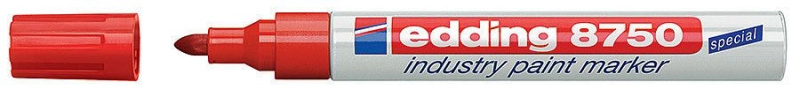 Lakový popisovač Edding 8750 - červený