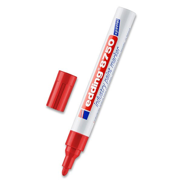 Lakový popisovač Edding 8750 - červený
