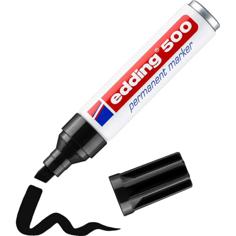 Permanentní popisovač EDDING 500, černý EDDING