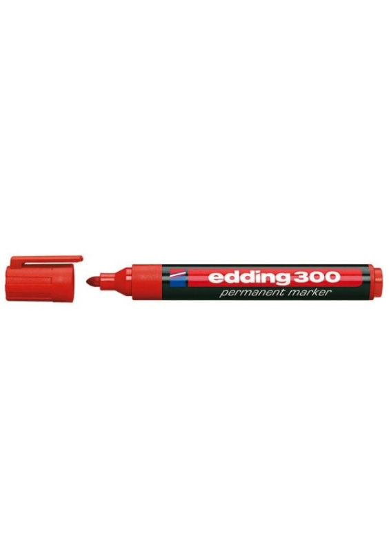 Popisovač permanentní Edding 300 - červený