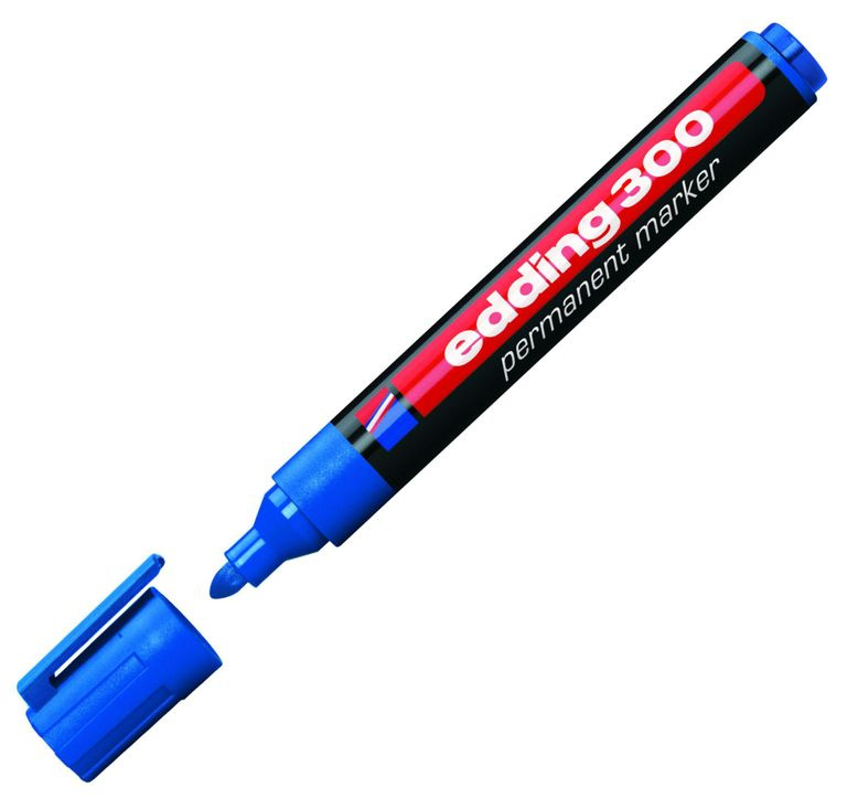 Popisovač permanentní Edding 300 - modrý