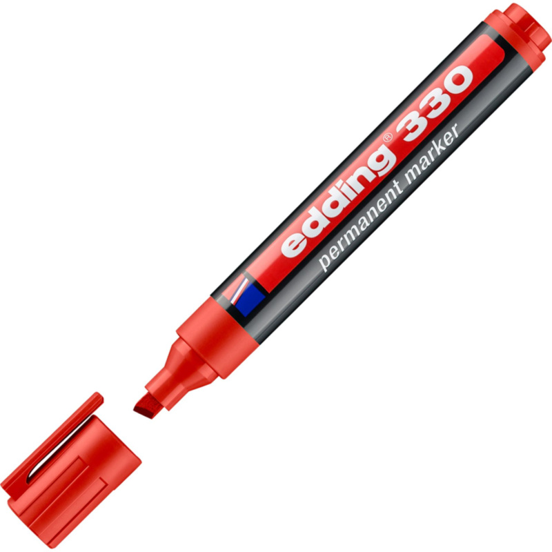 Popisovač permanentní Edding 330 - červený
