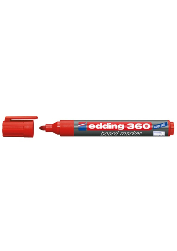 Popisovač na bílé tabule Edding 360 - červený, kulatý
