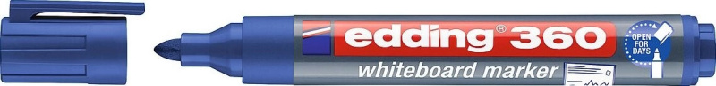 Popisovač na bílé tabule Edding 360 - modrý, kulatý