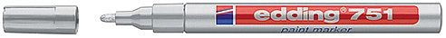 Lakový popisovač Edding 751 - stříbrný