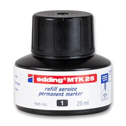 Náhradní permanentní inkoust edding, černý