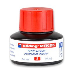 Náhradní permanentní inkoust edding, červený