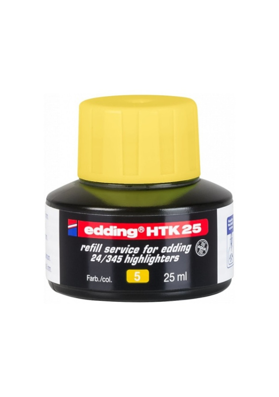 Inkoust do zvýrazňovačů EDDING HTK 25, žlutý EDDING