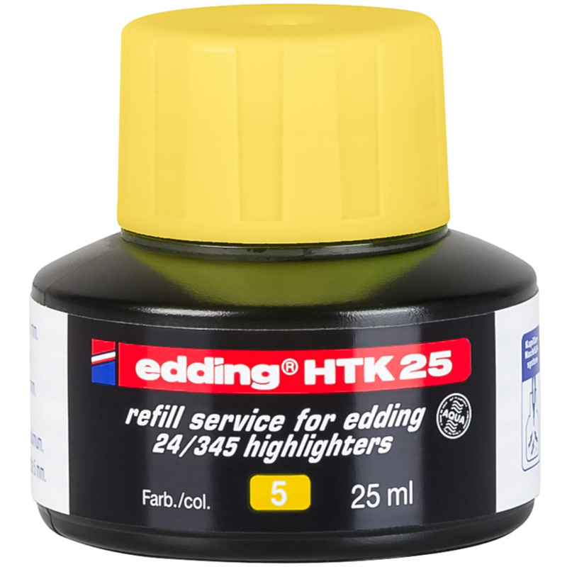 Inkoust do zvýrazňovačů EDDING HTK 25, žlutý EDDING
