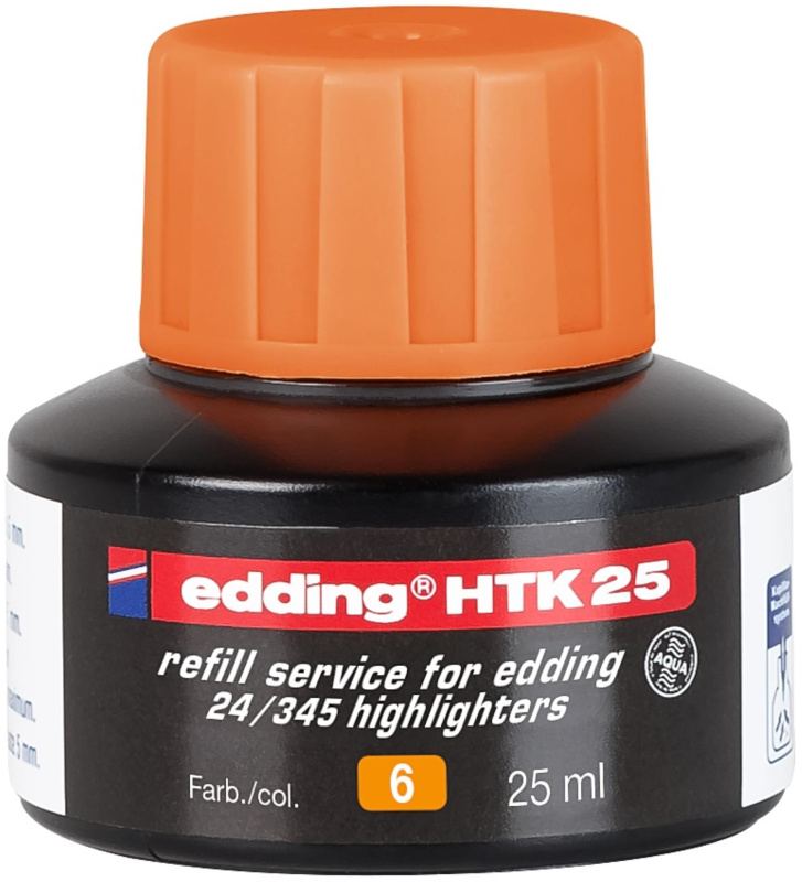Inkoust do zvýrazňovačů EDDING HTK 25, oranžový EDDING
