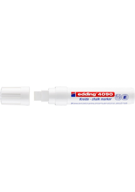 Popisovač na sklo Edding 4090 - bílý