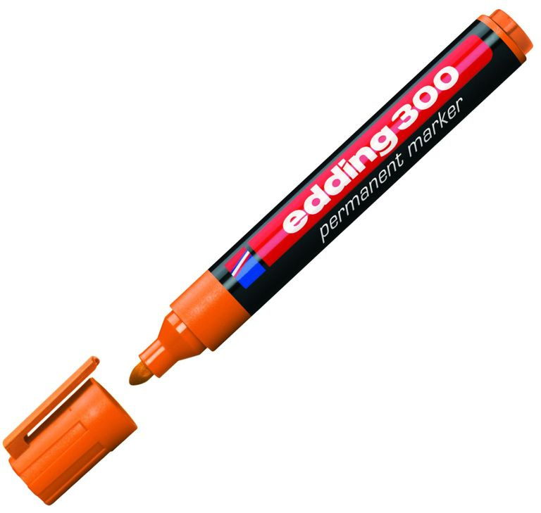 Edding Popisovač permanentní 300 - oranžový VOLF kancelářské potřeby spol. s r.o.
