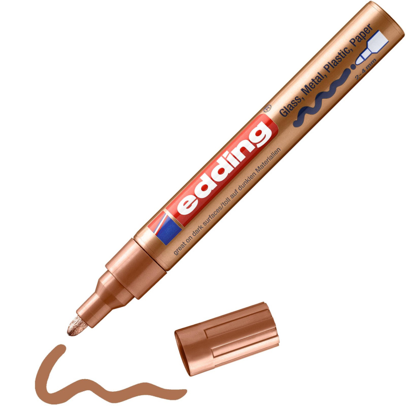 Lakový popisovač edding 750 - měděný