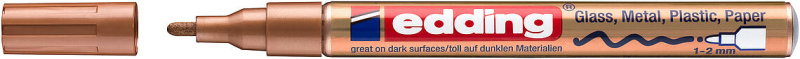 Lakový popisovač edding 751 - měděný