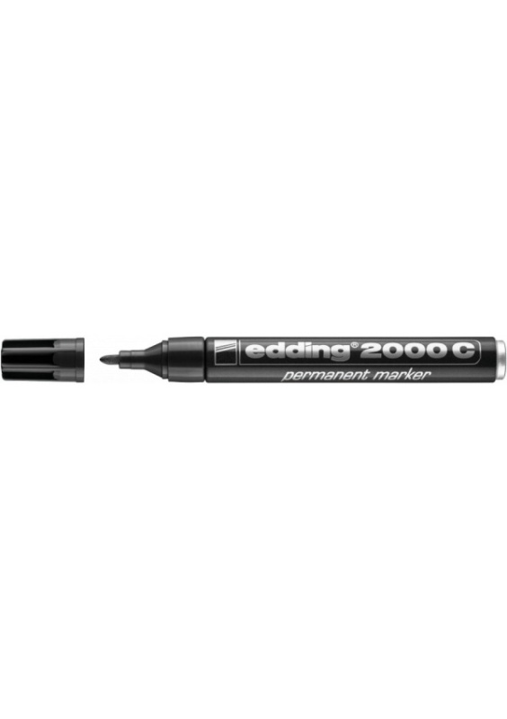 Permanentní popisovač Edding 2000 C - kulatý hrot, černý