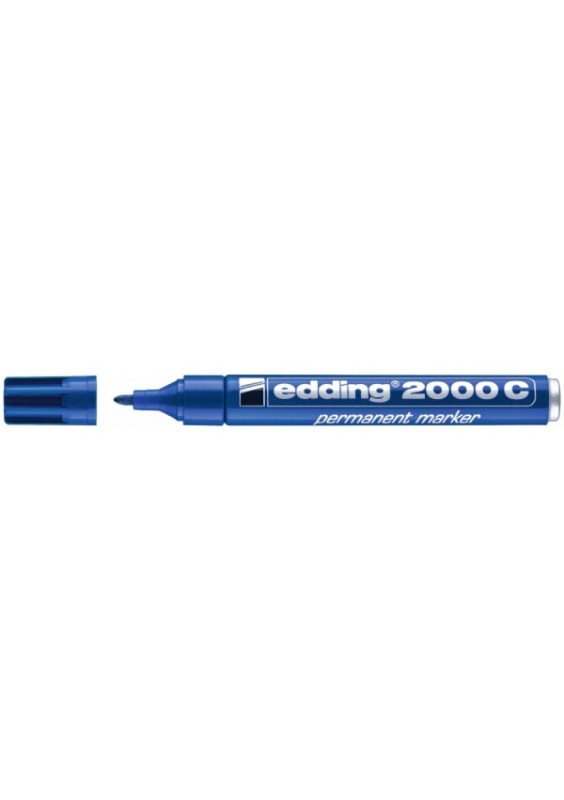 Permanentní popisovač Edding 2000 C - kulatý hrot, modrý