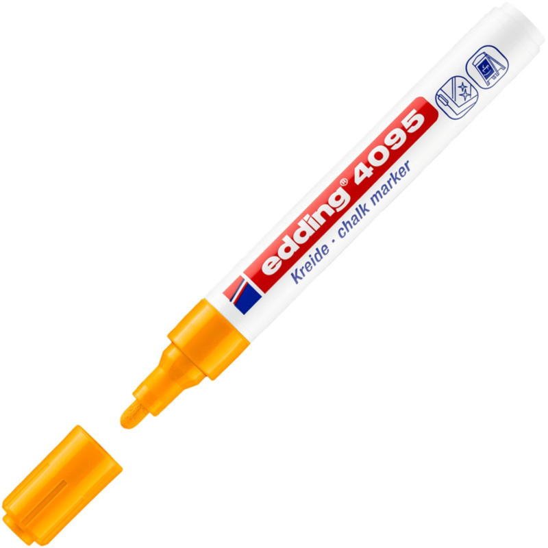 Křídový popisovač na sklo edding 4095 - oranžová
