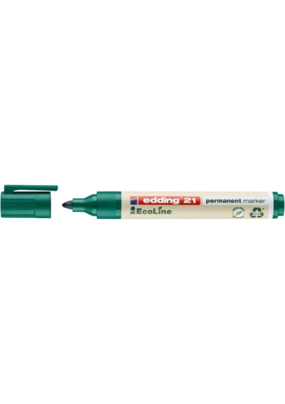 Edding 21 EcoLine - permanentní popisovač - zelený