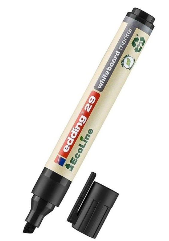 Popisovač na bílé tabule Edding Ecoline 29 - zkosený hrot, černý