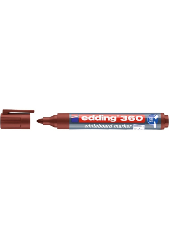 Popisovač EDDING 360 na bílé tabule, hnědý EDDING