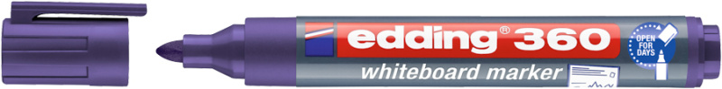 Popisovač EDDING 360 na bílé tabule, fialový EDDING