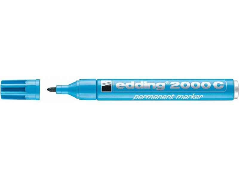 Permanentní popisovač EDDING 2000 C, světle modrý EDDING
