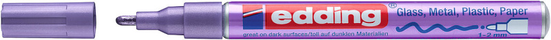 Lakový popisovač EDDING 751, metalický fialový EDDING