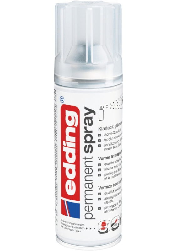 Akrylový sprej edding 5200 - fixační lesklý 997, objem 200,00 ml